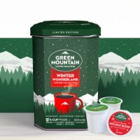 Green Mountain Coffee Winter Wonder Single Serve Coffee K-Cup Pods Tin Gift Set Perspective: Main