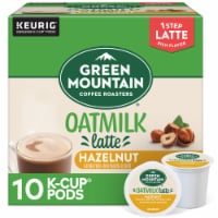 Green Mountain Coffee Roasters One Step Hazelnut Oatmilk Latte Medium Roast K-Cup Coffee Pods Perspective: Main