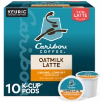 Caribou Coffee One Step Caramel Comfort Oatmilk Latte Medium Roast K-Cup Coffee Pods Perspective: Main