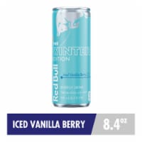 Red Bull Winter Edition Iced Vanilla Berry Energy Drink Can Perspective: Main