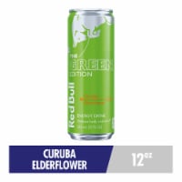 Red Bull Green Edition Curuba Elderflower Energy Drink Can Perspective: Main