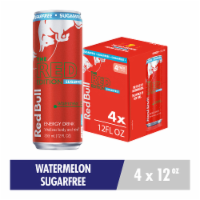 Red Bull Red Edition Sugar Free Watermelon Energy Drink Perspective: Main