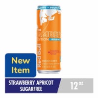 Red Bull Amber Edition Sugar Free Strawberry Apricot Energy Drink Perspective: Main