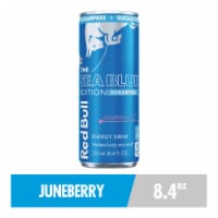 Red Bull Sea Blue Edition Sugar Free Energy Drink Juneberry Can Perspective: Main