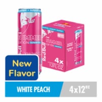 Red Bull Summer Edition Sugarfree Energy Drink White Peach Multipack Perspective: Main