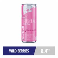 Red Bull Pink Edition Energy Drink Wild Berries Can Perspective: Main