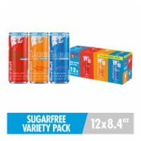 Red Bull Sugar Free Energy Drink Variety Pack Cans Perspective: Main
