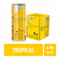 Red Bull Yellow Edition Tropical Energy Drink Perspective: Main