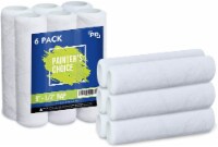 Precision Defined 9" Paint Roller Covers Refill 6-Pack, Replacement Covers (1/2-Inch Nap)