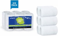 Precision Defined 4" Paint Roller Covers Refill 6-Pack, Replacement Covers (1/2-Inch Nap)