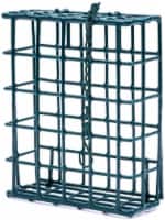 MEKKAPRO Suet Wild Bird Feeder with Hanging Metal Roof, One Suet Capacity (Single)