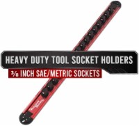 Precision Defined Aluminum Tool Socket Holder | Red, Single 3/8-Inch x 16 Clips