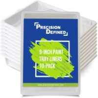 Precision Defined Supreme 9-Inch Paint Tray Liners (10 Pack), Fits 9”