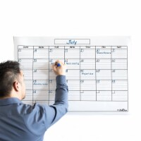 WallDeca Monthly Dry Erase Wall Calendar Planner Whiteboard: Wipe Off Erasable Calendar