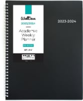 WallDeca - Weekly & Monthly Planner, Jul 2023 - Dec 2024, Flexible Cover (8 x 11")