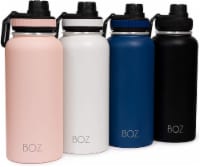 BOZ Stainless Steel Water Bottle XL - Gun Powder Black (1 L / 32oz) Double Wall Insulated