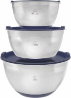Chef Pomodoro Stainless Steel Mixing Bowls with Lids, for Storage, Cooking, Baking, Prepping