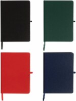 WallDeca Classic Lined Notebook Journal, Hard Cover, 240 Pages, Ruled 8.25 x 5  (4-Pack)
