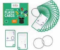 Magic Scholars Educational Addition Flash Cards (0-12, All Facts), 169 Cards with Two Rings