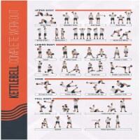 FitMate Kettlebell Workout Exercise Poster - Workout Routine