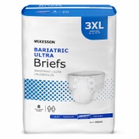 McKesson Ultra Bariatric Incontinence Brief 3X-Large Bariatric, BRBAR, Heavy, 32 Ct