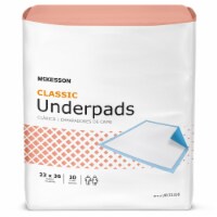 McKesson Classic Plus Disposable Underpad Fluff Mat 23X36 UPLT2336 10 pads