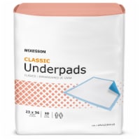 McKesson Classic Disposable Underpad Fluff Mat 23X36  UPLT2336V120 120 pads
