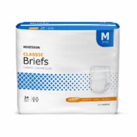 McKesson Classic Adult Incontinence Brief M Light Absorbency Contoured, BRBRMD, Light, 24 Ct