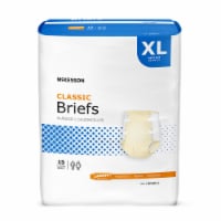McKesson Classic Adult Incontinence Brief XL Light Absorbency Contoured, BRBRXL, Light, 60 Ct