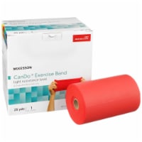 McKesson CanDo Exercise Resistance Band Red Light Resistance 5 x 25 Yd 169-5632, 1 Each