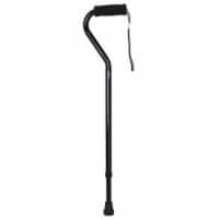 McKesson Black Aluminum Offset Handle Cane 30 to 39 Height 6 Ct