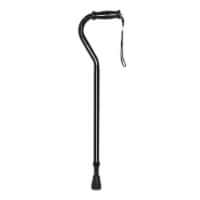 McKesson Black Steel Offset Handle Cane 29.75 to 37.75 Height 500 lbs. Weight Capacity