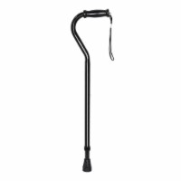 McKesson Black Steel Offset Handle Cane 29.75 to 37.75 Height 6 Ct