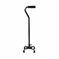 McKesson Black Steel Small Base Quad Cane 30 to 39  Height