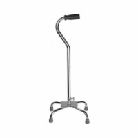 McKesson Chrome Steel Large Base Quad Cane 29 to 37.5  Height 300 lbs. Weight Capacity