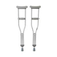 McKesson Aluminum Child Underarm Crutches 4' to 4' 6 User Ht.