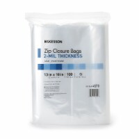 McKesson Zipper Closure Reclosable Bag 13 x 18 2 mil Polyethylene , 4570, 100 Ct
