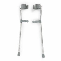 Mckesson Steel Adult Forearm Crutches 5' to 6' 2 User Ht.