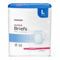 McKesson Adult Incontinence Brief L Moderate Absorbency BR30644, Moderate, 72 Ct