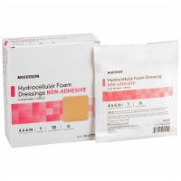 McKesson Foam Dressing 4 x 4  Square No Border Film Backing 16-4737 10 per Box