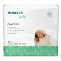 McKesson Baby Baby Diaper Newborn, 0 to 10 lbs. BD-SZNB, 120 Ct