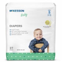 McKesson Baby Baby Diaper Size 5, Over 27 lbs. BD-SZ5, 27 Ct