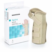McKesson Aluminum / Cotton / Elastic Hook and Loop Wrist Brace for Right Hand 155-79-87072