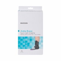 McKesson Black Ankle Brace Small 11-12  Ankle Circumf. Lace-Up for the Foot 155-81-97043