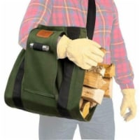 WoodOX Sling Ultimate Firewood Kindling and Log Carrier, Green