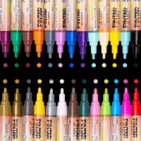 Pintar Acrylic Paint Markers - 26 Pack With 5 mm Tips