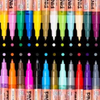 Pintar Acrylic Paint Markers - 24 Pack With 0.7 mm Tips