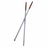 Kikkerland Collapsible Stainless Steel Chopsticks Travel Case Japanese Set Sushi