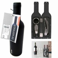 3Pc Wine Bottle Opener Accessory Gift Set Corkscrew Opener Kit Stopper Pourer