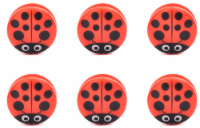 Kikkerland Design Ladybug Bag Clip - Red/Black Perspective: Main